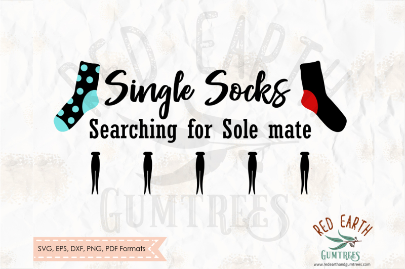 single-socks-searching-for-sole-mate-svg-dxf-png-eps-pdf-formats