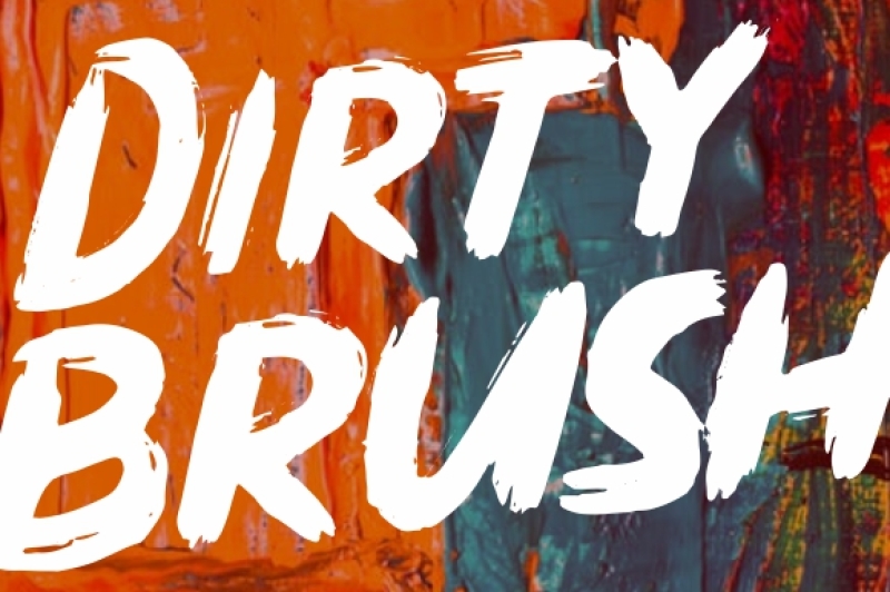 dirty-brush-font