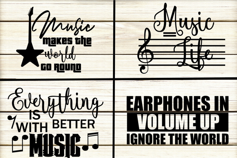 Music Quotes SVG By yamini | TheHungryJPEG.com
