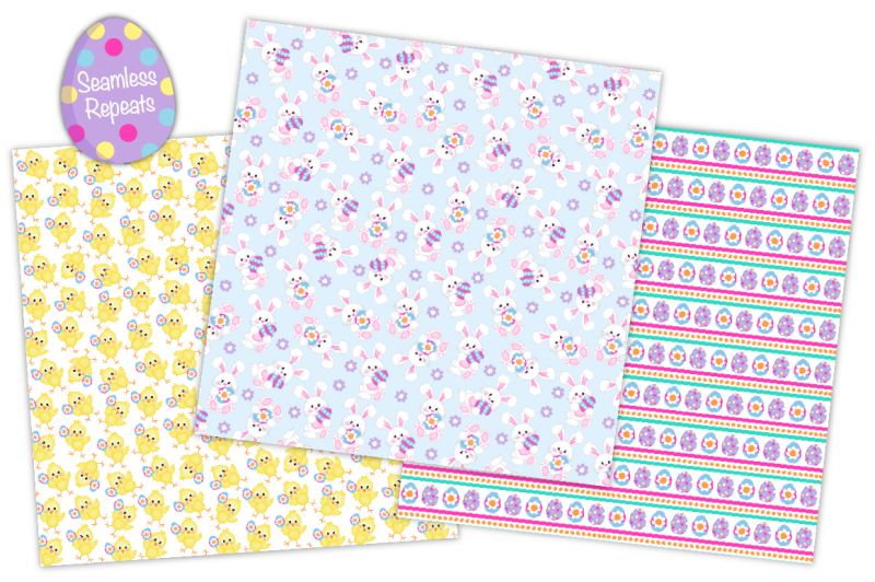 easter-digital-paper-easter-patterns-easter-spring