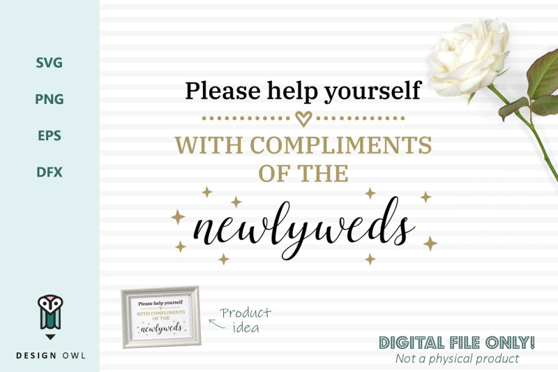 with-compliments-of-the-newlyweds