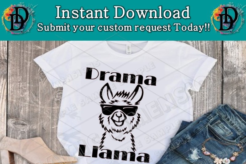 funny-llama-svg-drama-llama-svg-tee-t-shirt-women-ladies-men-funny-bir