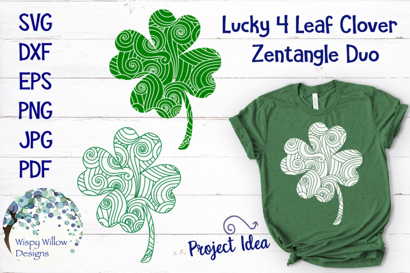 lucky-four-leaf-clover-zentangle-svg-bundle