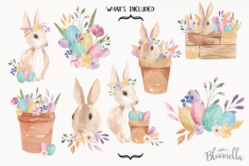 easter-bunny-pastel-egg-watercolor-kit-bouquet-flowers-clipart-spring