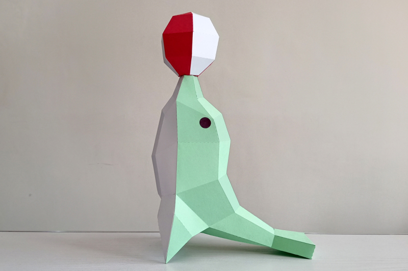 diy-dolphin-with-ball-3d-papercraft