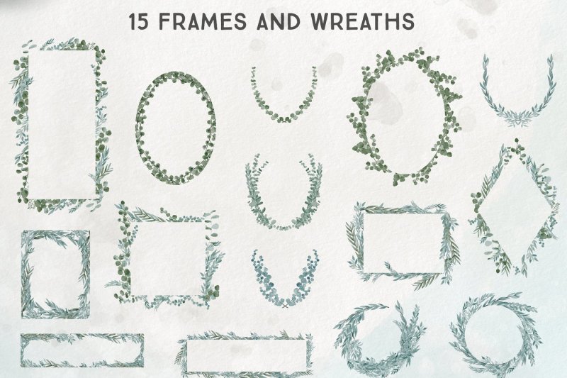 vector-eucalyptus-wreaths-frames-and-borders