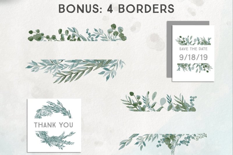 vector-eucalyptus-wreaths-frames-and-borders