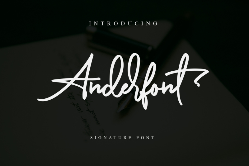 anderfont-a-signature-font