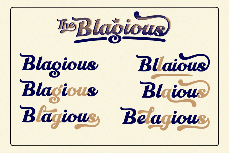 The Blagious Bold Script By Cotbada Studio Thehungryjpeg Com