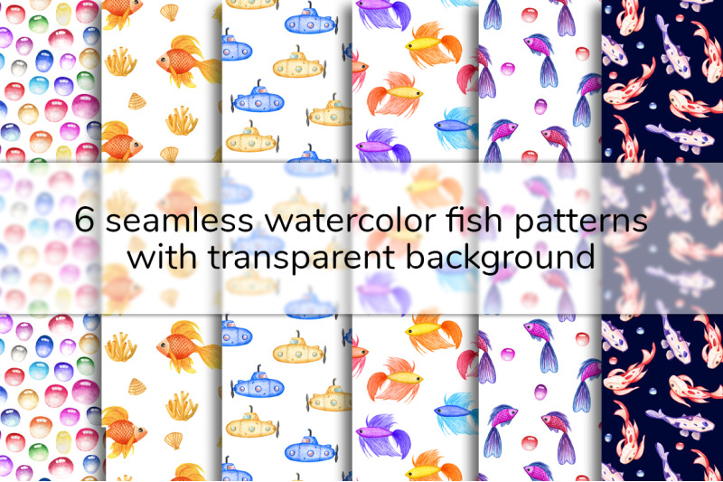 watercolor-fish-patterns