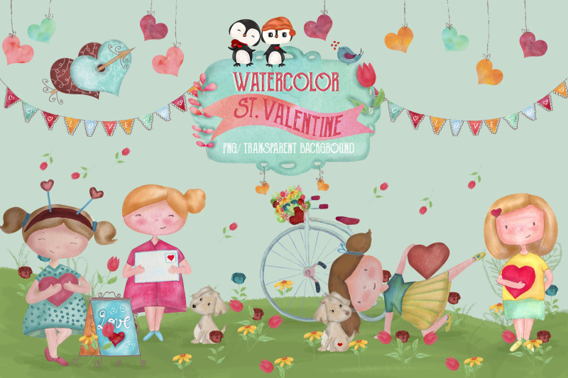 watercolor-st-valentine