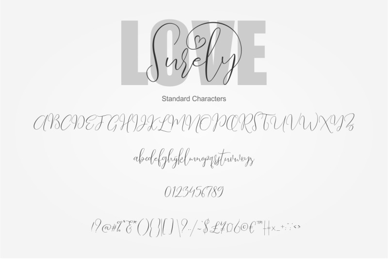 Love Surely Handwritten Script By Bonjour Type Thehungryjpeg Com