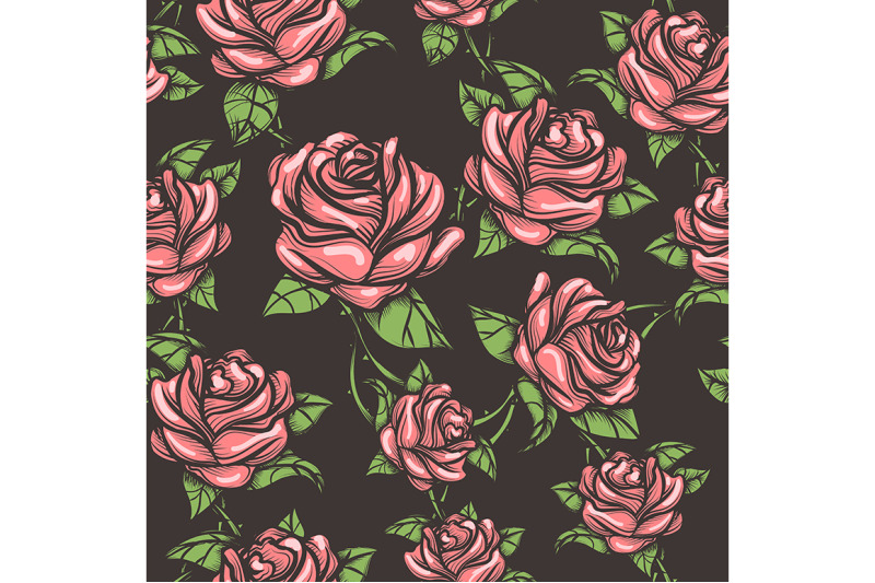 vintage-seamless-rose-pattern