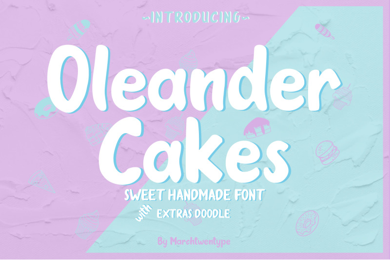 oleander-cakes-sweet-handmade-font