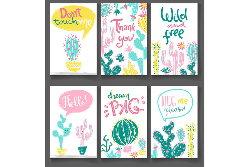 the-night-in-the-desert-cactus-clipart-collection