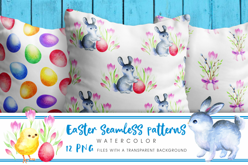easter-seamless-patterns-watercolor