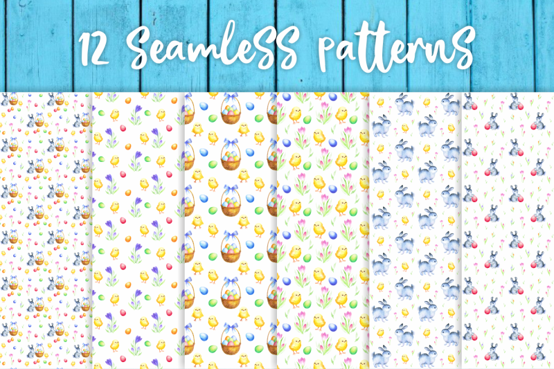 easter-seamless-patterns-watercolor