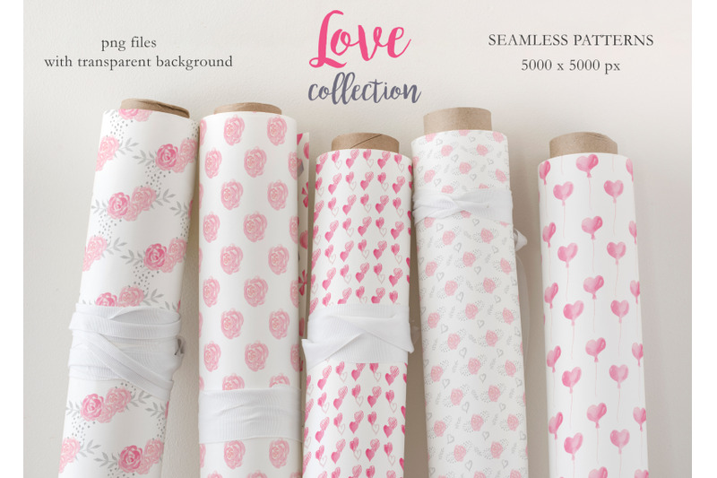 watercolor-pink-love-collection
