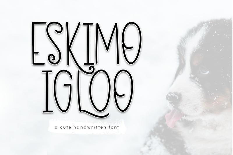 eskimo-igloo-a-fun-amp-quirky-handwritten-font