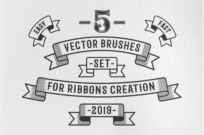 vintage-ribbon-vector-brushes