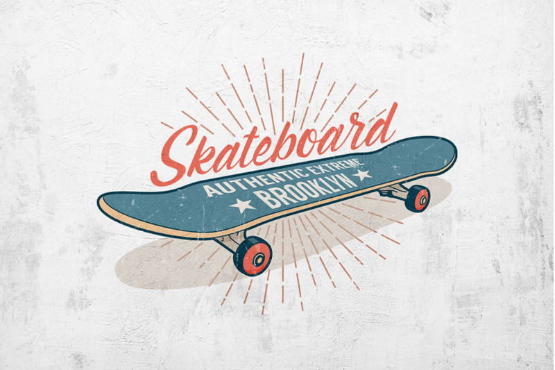 skateboard-retro-print