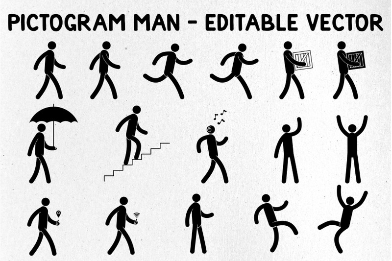 pictogram-man-editable-poses