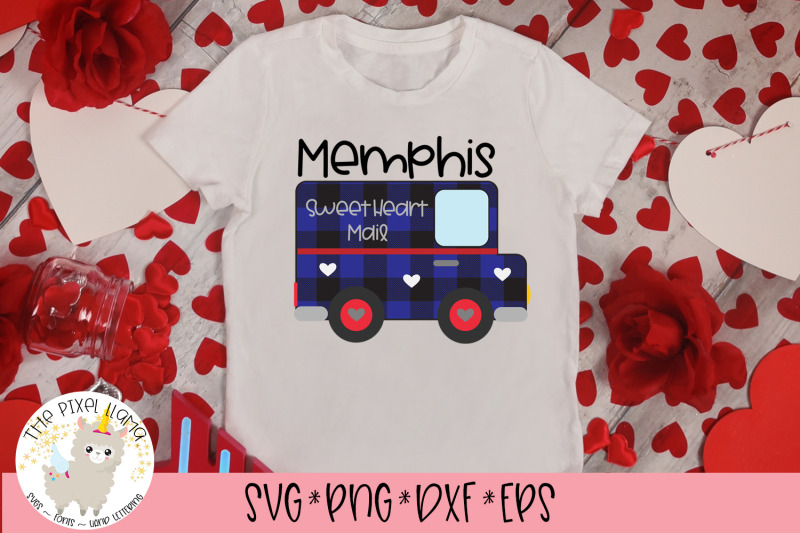 buffalo-plaid-valentine-mail-truck-svg