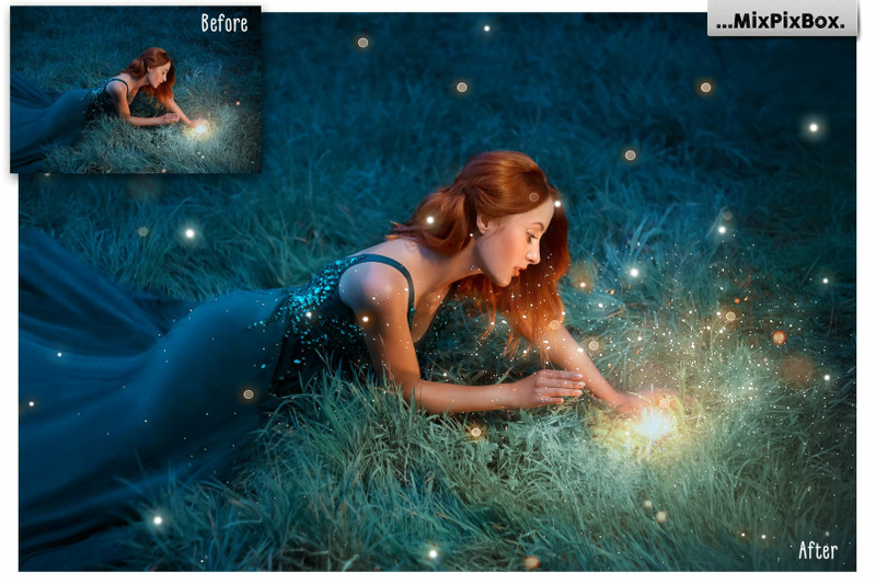 golden-fireflies-photo-overlays