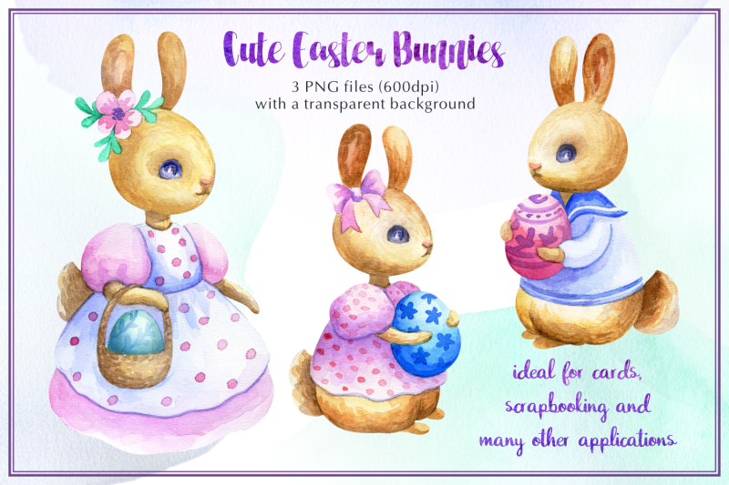 easter-bunnies-watercolor-set