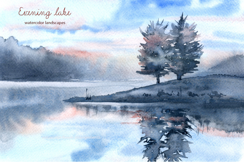 evening-lake