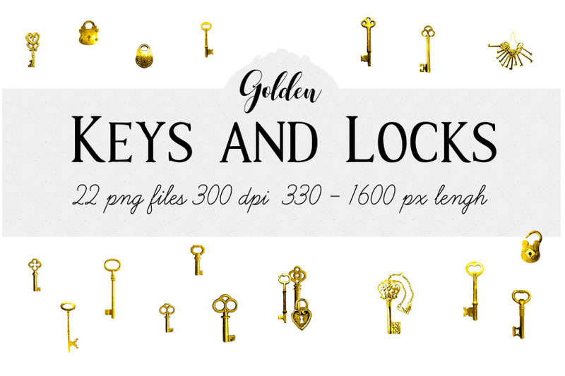 keys-and-padlocks-3-of-3-golden