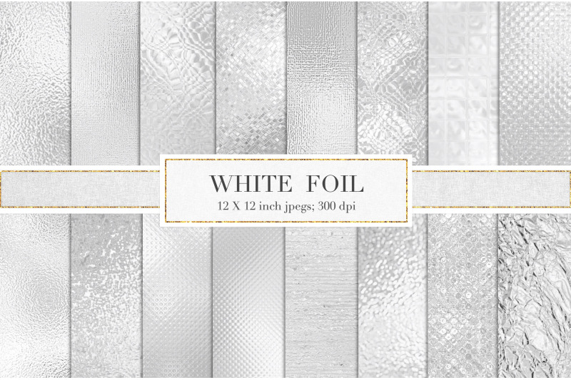 white-metallic-foil-textures