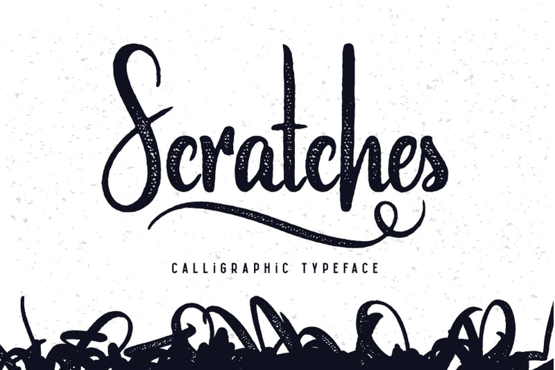 Scratches Calligraphic Font By Gleb Natasha Guralnyk Thehungryjpeg Com