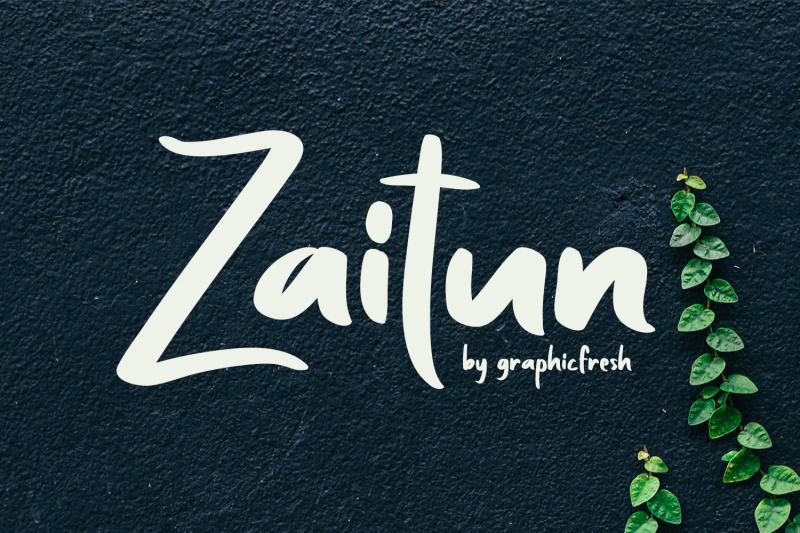 zaitun-a-nature-branding-font