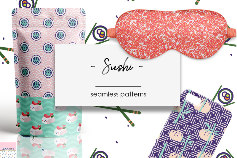 sushi-seamless-patterns