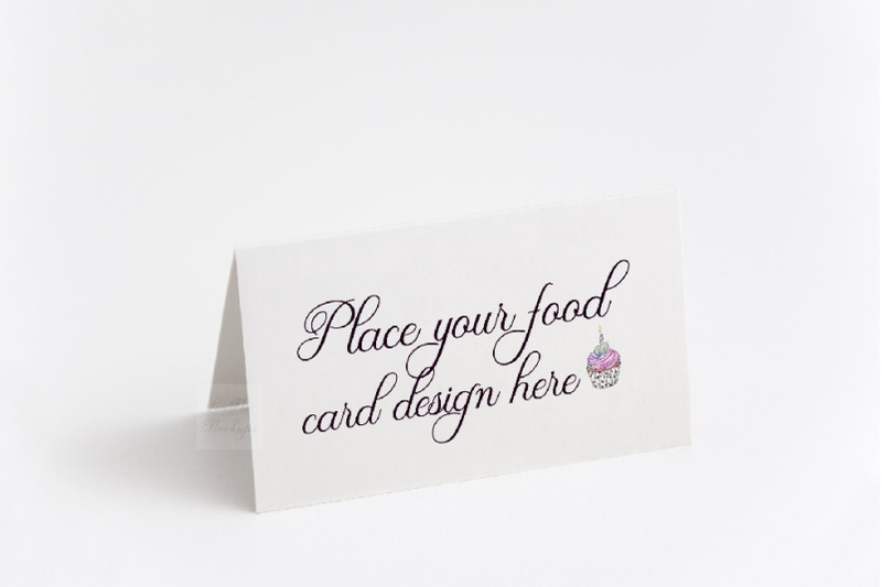 mockup-table-food-guest-tag-tent-card-template-psd-buffet-mock-up