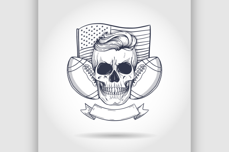 sketch-skull-american-football