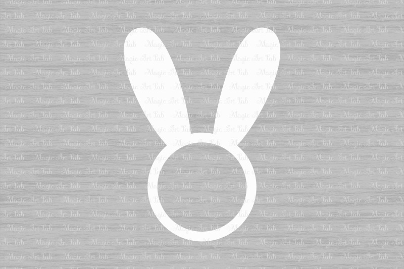 Bunny Monogram Svg Bunny Ears Svg Bunny Svg By Magicartlab Thehungryjpeg Com