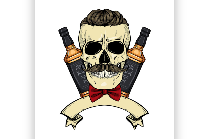 sketch-barman-skull