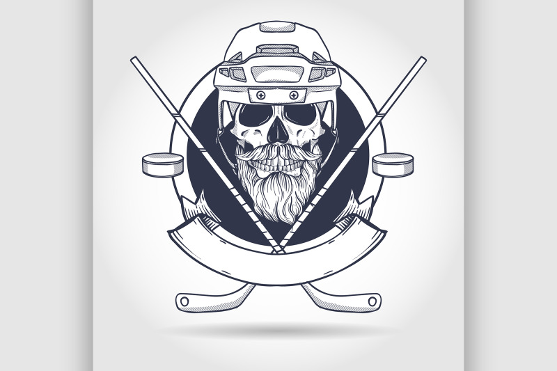 hockey-player-skull