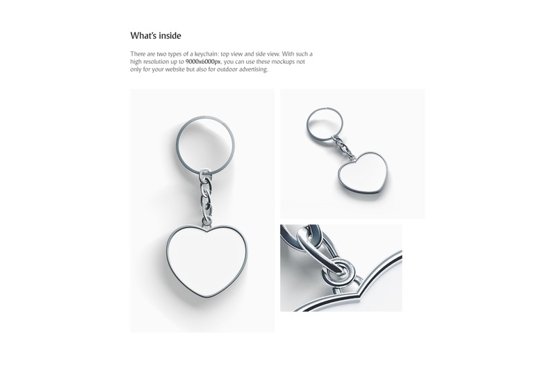 Download Heart Keychain Mockup By rebrandy | TheHungryJPEG.com