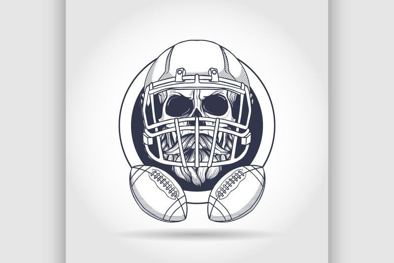 sketch-skull-american-football