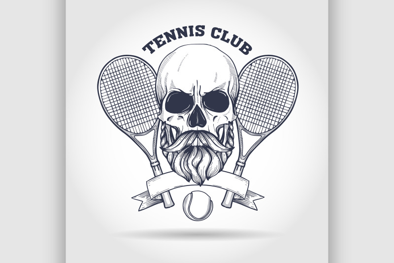 skull-with-tennis-racquets