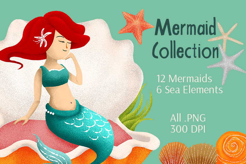 hand-drawn-mermaid-collection