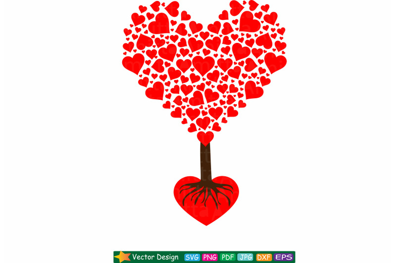 Download Love Tree SVG Cut File By AmittaArt | TheHungryJPEG.com