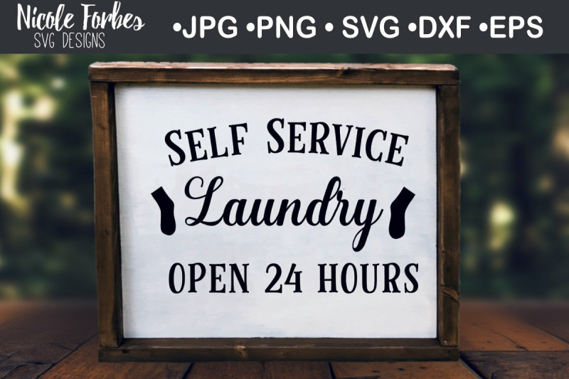 self-service-laundry-24-hours-svg-cut-file