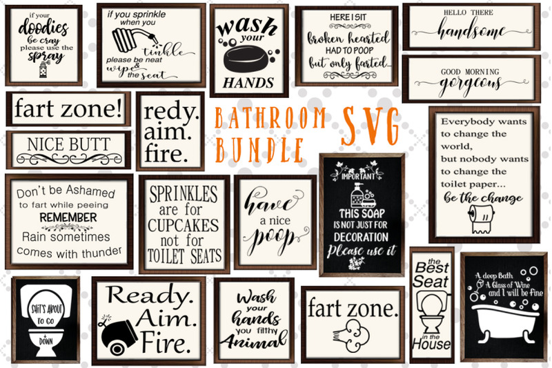 Download Bathroom Sign Svg Bundle, FUNNY BATHROOM SVG, Svg Design ...