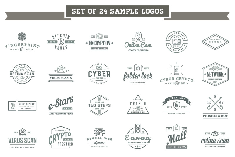 cyber-security-logos-and-icons-set
