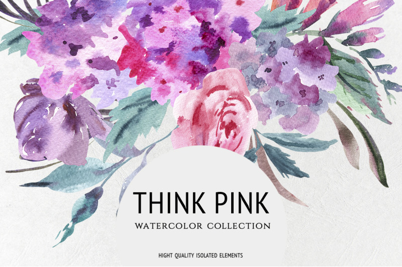 think-pink-watercolor-collection