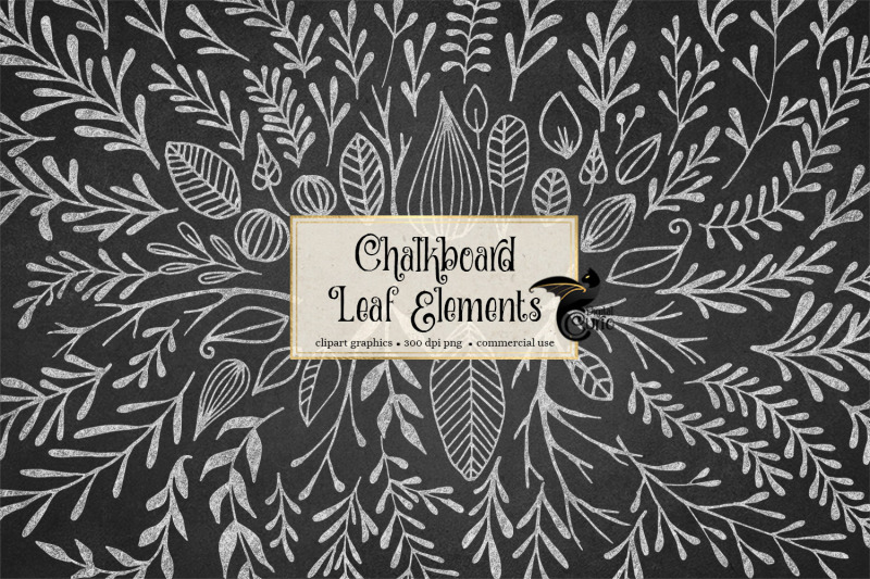 chalkboard-leaf-elements-clipart